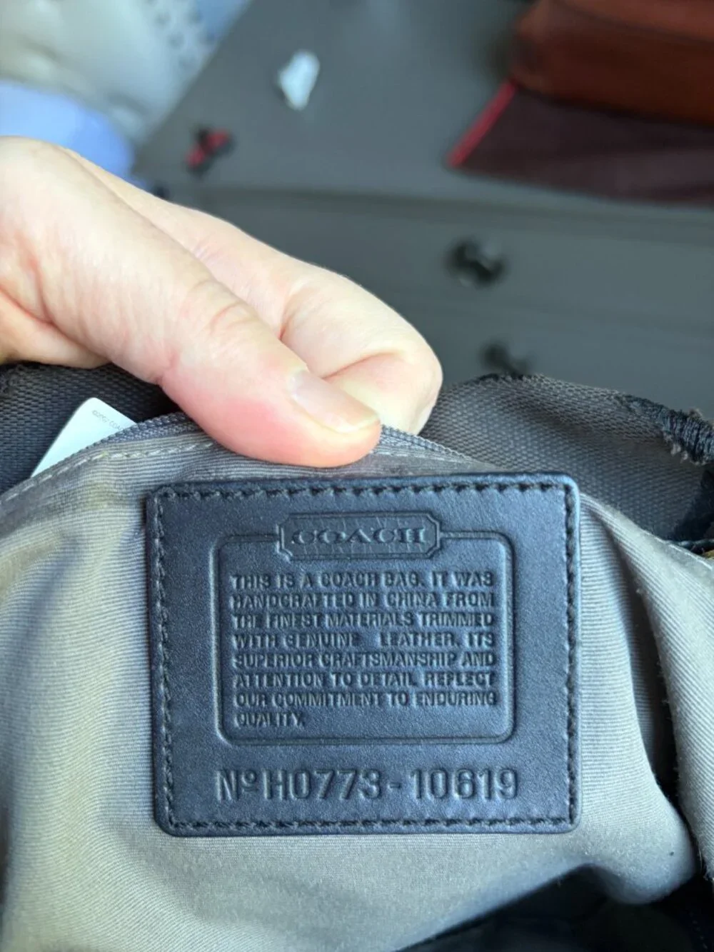 Coach vintage black